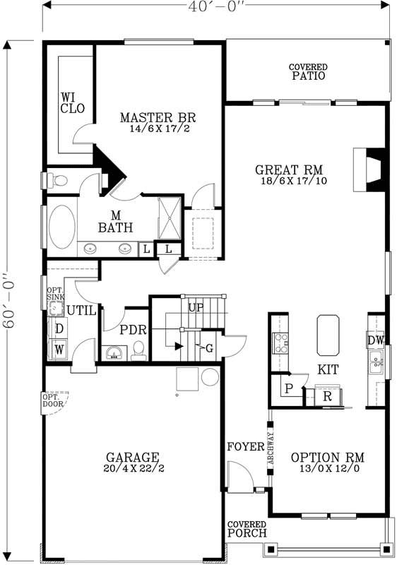 Main Floor Plan: 44-490
