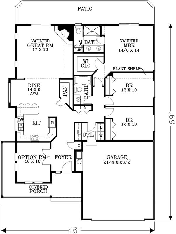 Main Floor Plan: 44-494