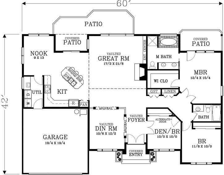 Main Floor Plan: 44-496