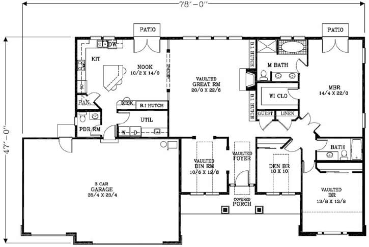 Main Floor Plan: 44-497