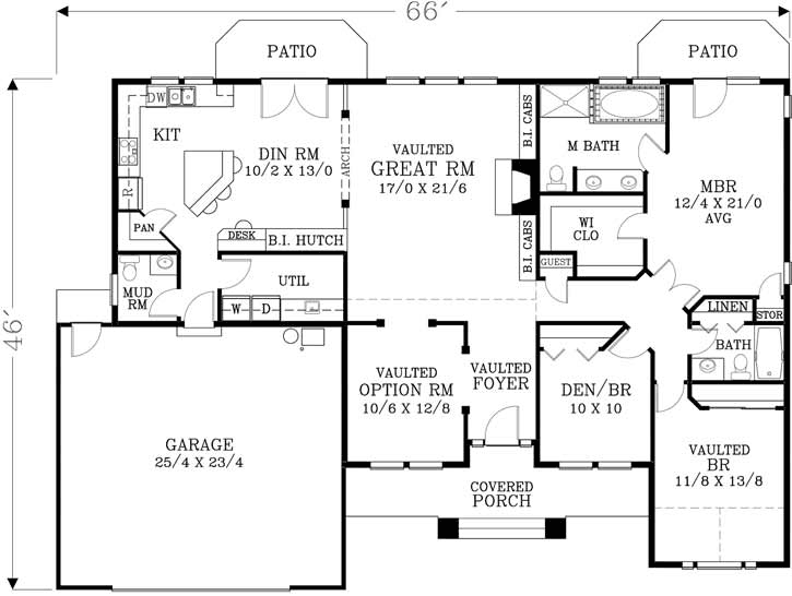 Main Floor Plan: 44-498