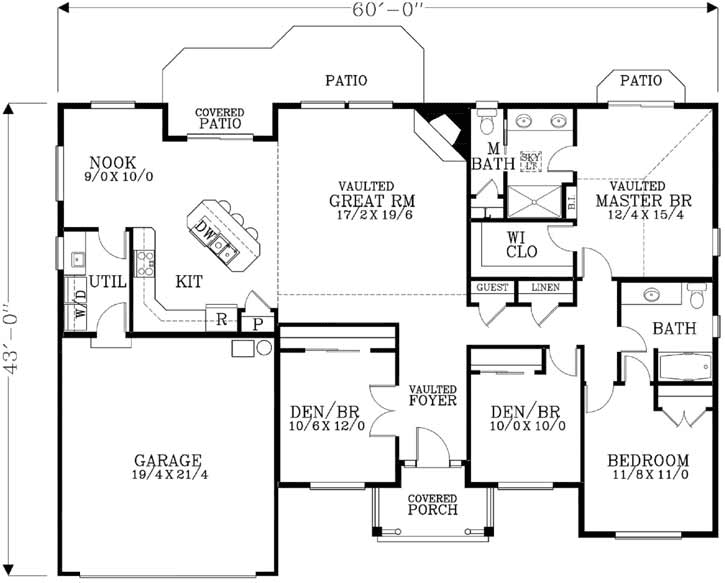 Main Floor Plan: 44-500