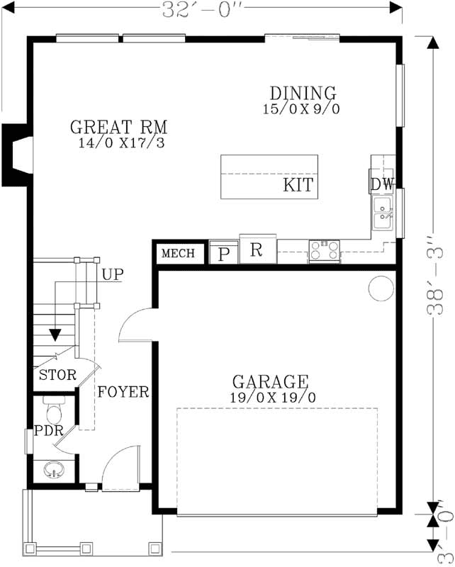 Main Floor Plan: 44-501