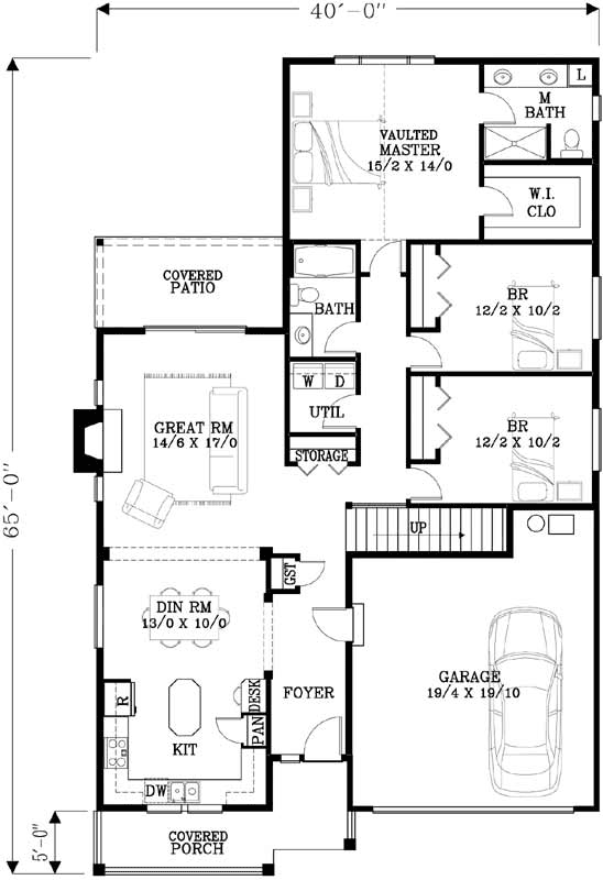 Main Floor Plan: 44-504
