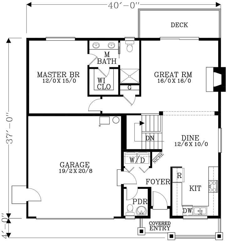 Main Floor Plan: 44-507