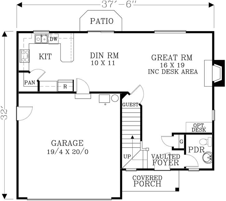 Main Floor Plan: 44-508