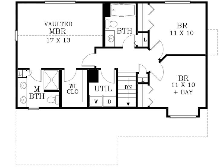 Upper/Second Floor Plan: 44-508