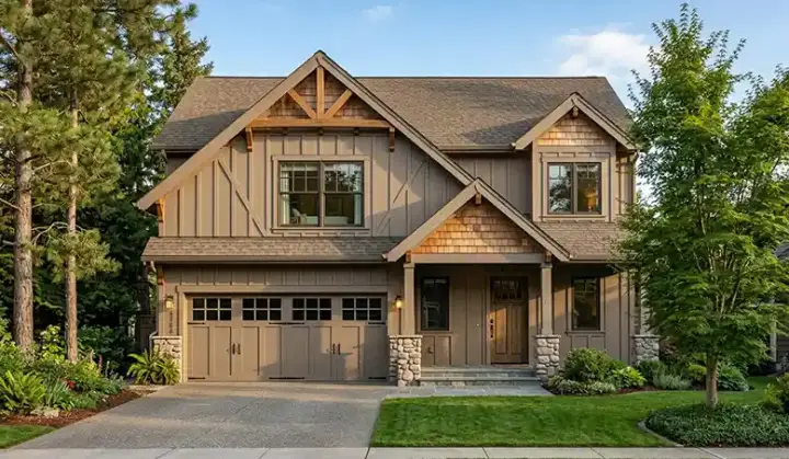 Craftsman house plans 44-509 - front exterior, 1,698 sq ft, 3 bed, 2 bath house plans | Monster House Plans