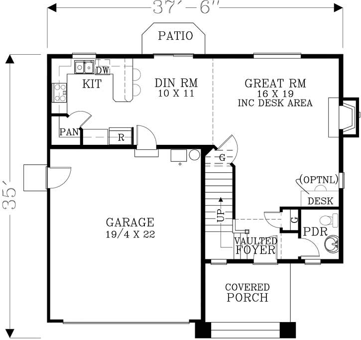 Main Floor Plan: 44-509