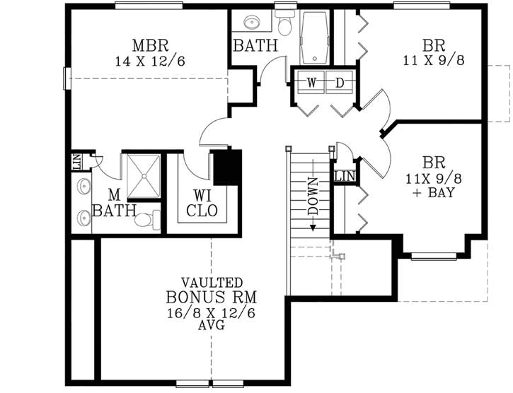 Upper/Second Floor Plan: 44-509