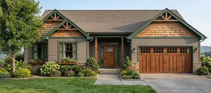 Craftsman house plans 44-510 - front exterior, 1,505 sq ft, 3 bed, 2 bath house plans | Monster House Plans