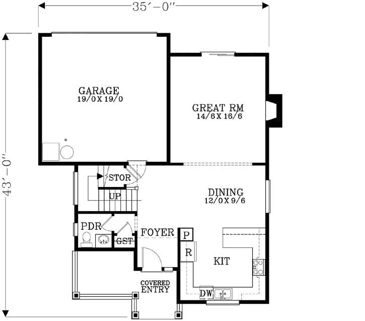Main Floor Plan: 44-511