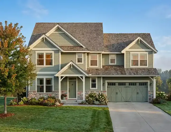 Craftsman house plans 44-513 - front exterior, 2,408 sq ft, 3 bed, 2 bath house plans | Monster House Plans