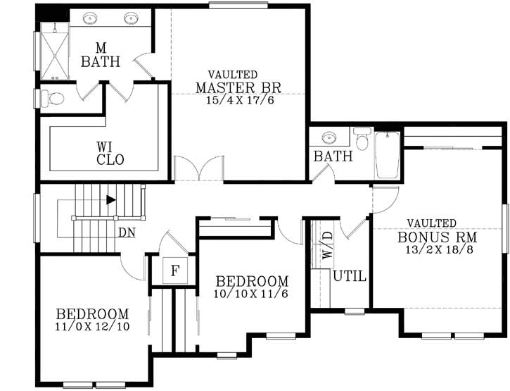 Upper/Second Floor Plan: 44-513