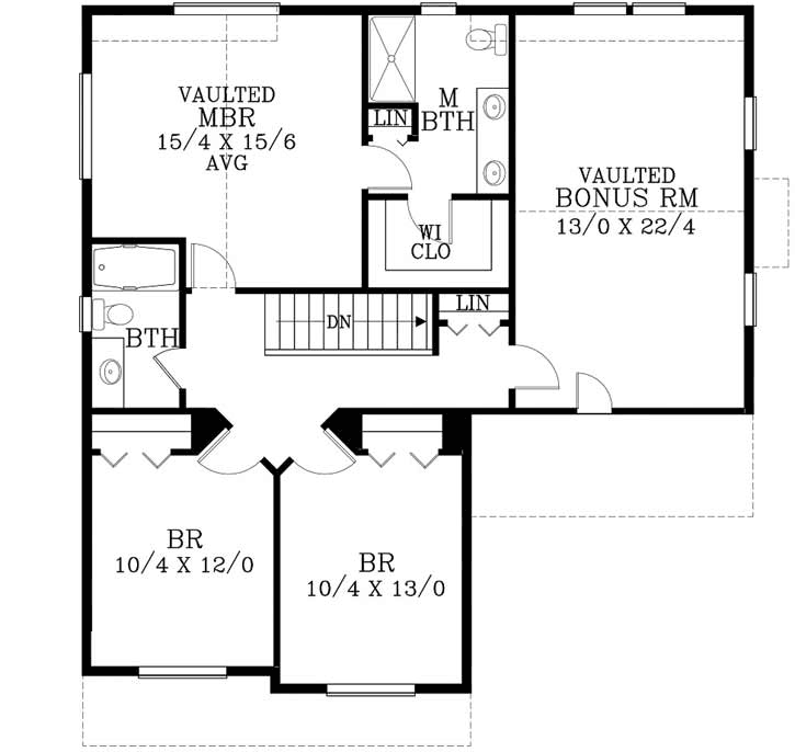 Upper/Second Floor Plan: 44-516