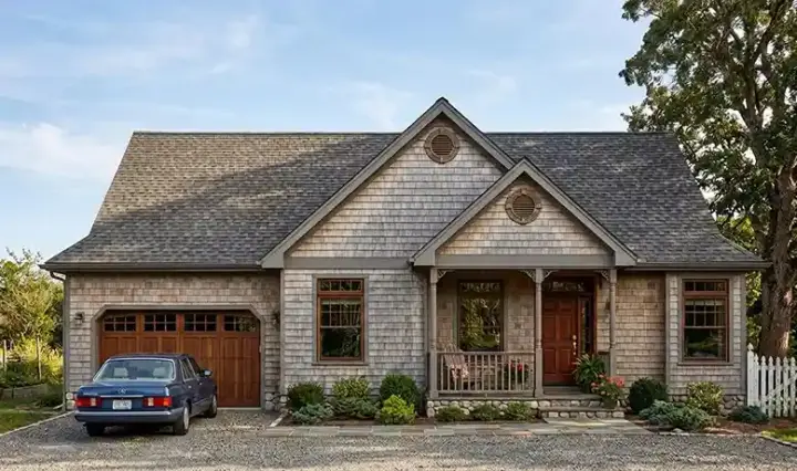 Country house plans 44-517 - front exterior, 1,615 sq ft, 3 bed, 2 bath house plans | Monster House Plans
