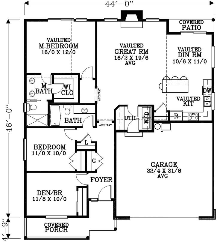 Main Floor Plan: 44-520