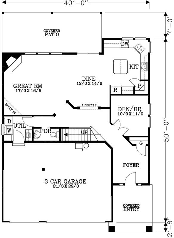 Main Floor Plan: 44-523