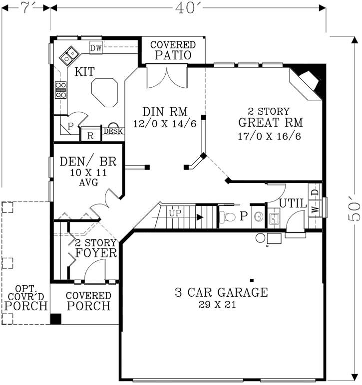 Main Floor Plan: 44-524