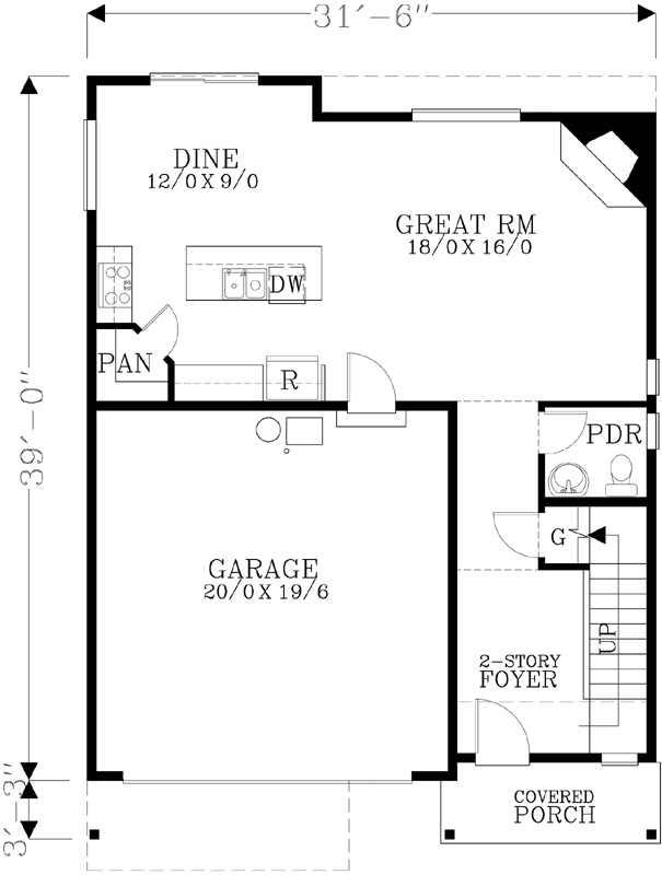Main Floor Plan: 44-526