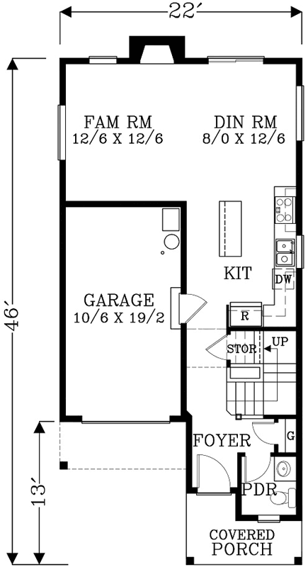 Main Floor Plan: 44-528