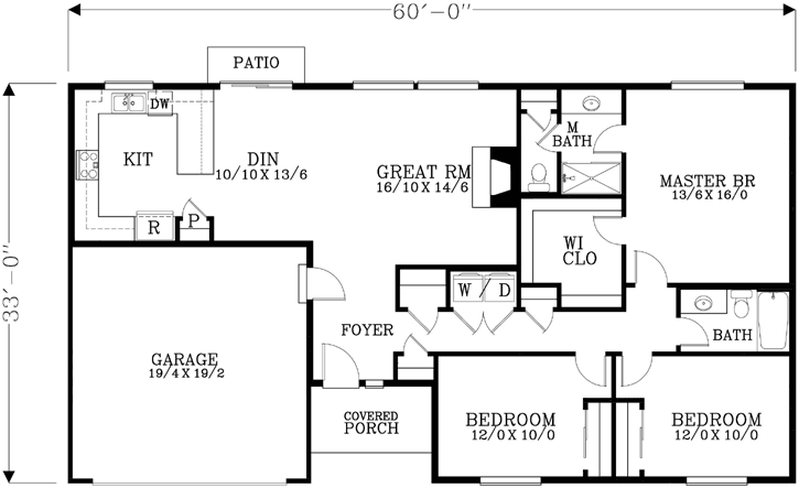 Main Floor Plan: 44-529