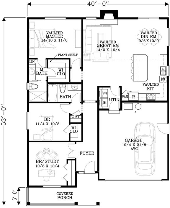 Main Floor Plan: 44-532