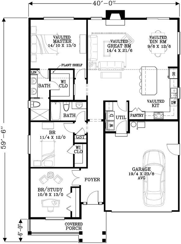 Main Floor Plan: 44-533