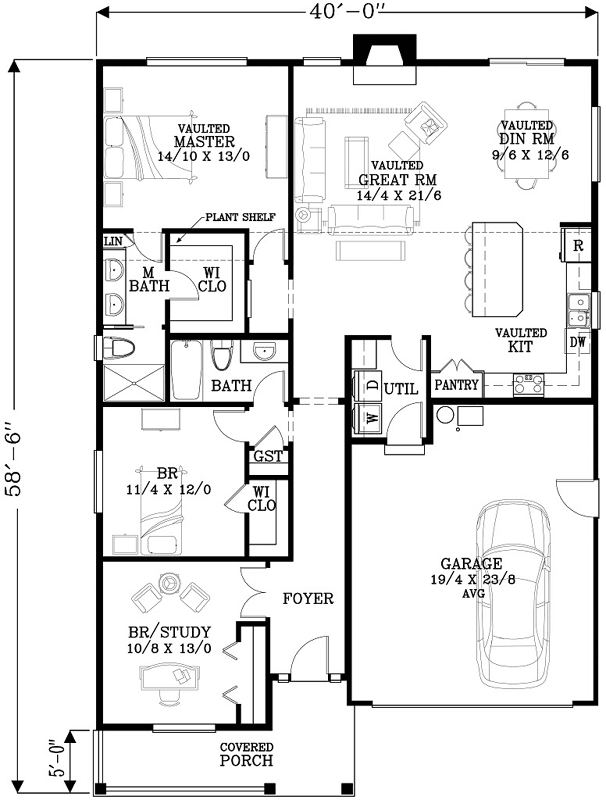 Main Floor Plan: 44-534