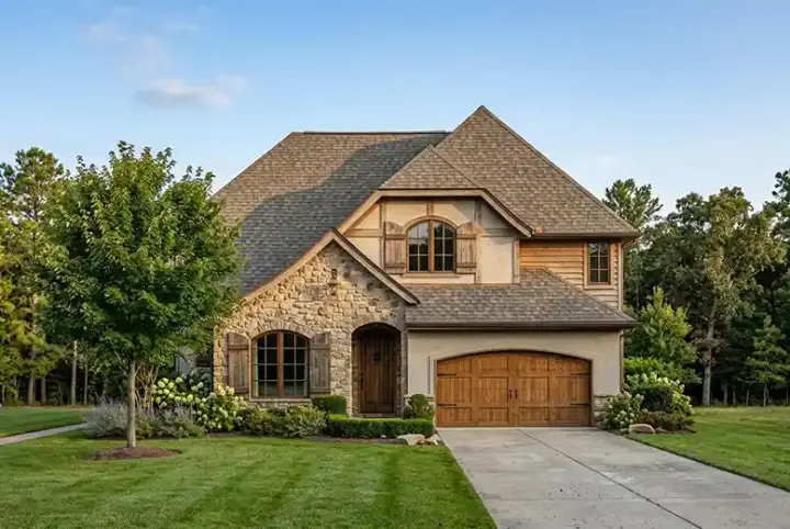 French Country house plans 44-538 - front exterior, 2,335 sq ft, 3 bed, 2 bath house plans | Monster House Plans