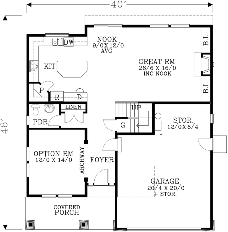 Main Floor Plan: 44-539