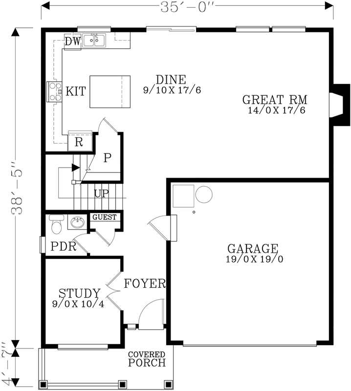 Main Floor Plan: 44-541