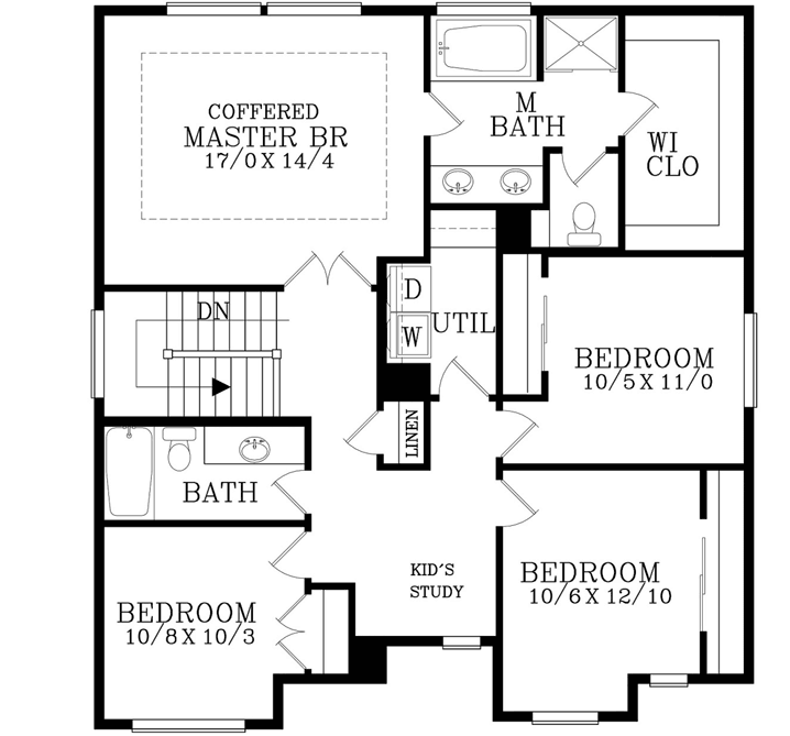 Upper/Second Floor Plan: 44-541