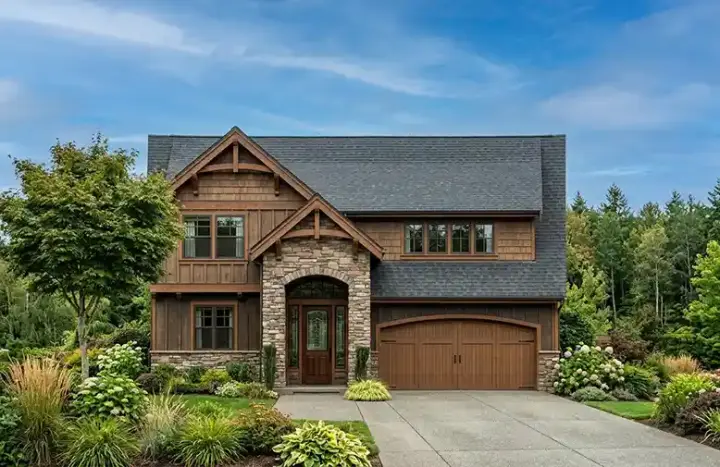 Craftsman house plans 44-542 - front exterior, 2,398 sq ft, 4 bed, 3 bath house plans | Monster House Plans