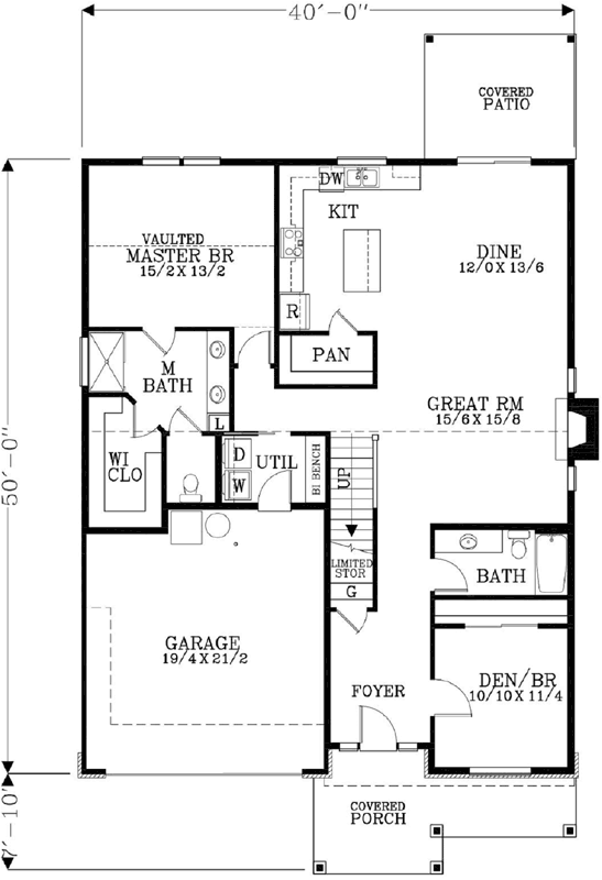 Main Floor Plan: 44-545