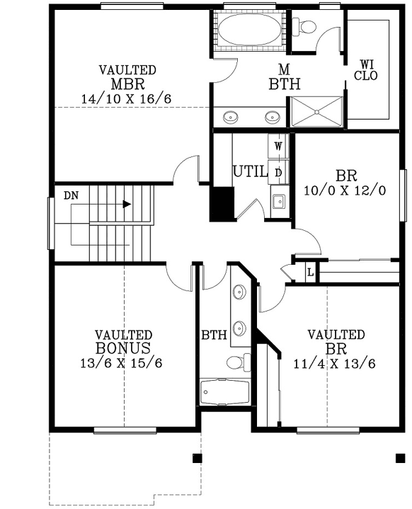 Upper/Second Floor Plan: 44-547