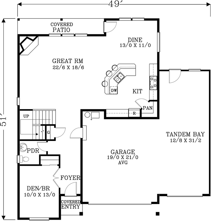 Main Floor Plan: 44-548