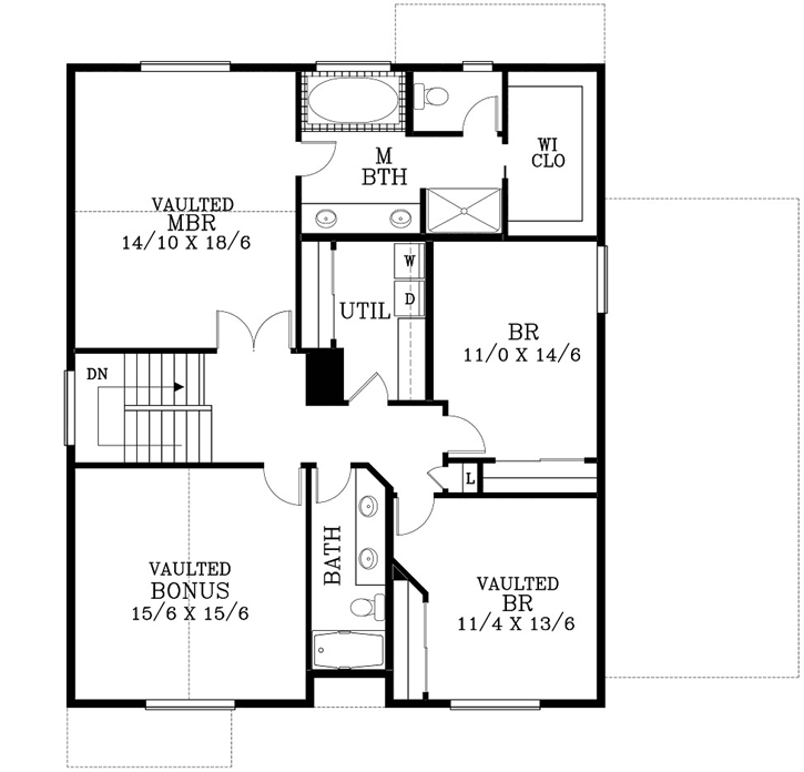 Upper/Second Floor Plan: 44-548