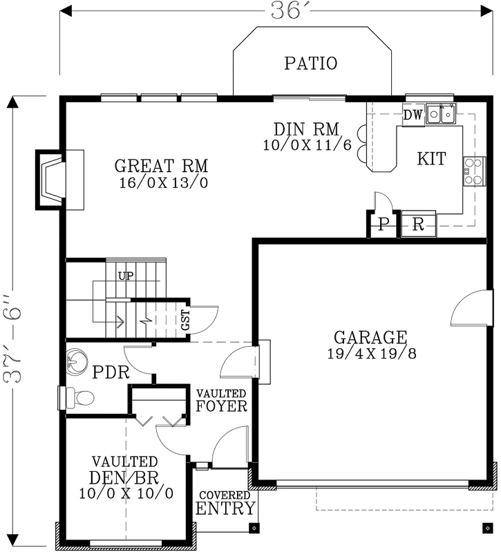 Main Floor Plan: 44-549
