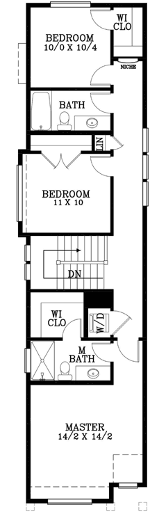 Upper/Second Floor Plan: 44-550