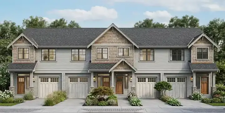 Craftsman house plans 44-551 - front exterior, 5,848 sq ft, 12 bed, 8 bath house plans | Monster House Plans