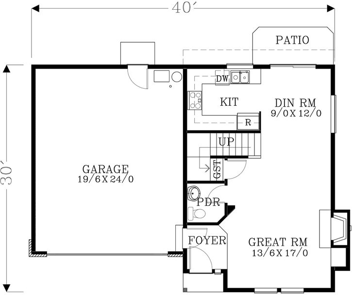 Main Floor Plan: 44-552