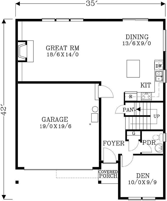 Main Floor Plan: 44-554
