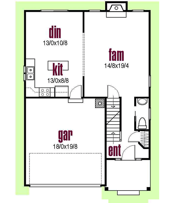 Main Floor Plan: 45-101