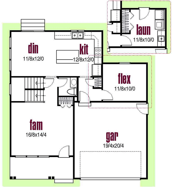 Main Floor Plan: 45-102