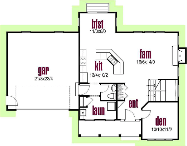Main Floor Plan: 45-104