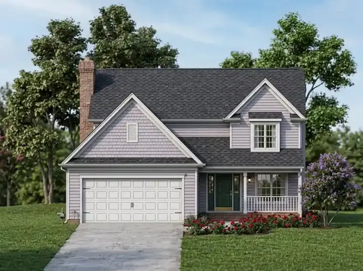 Country house plans 45-108 - front exterior, 2,032 sq ft, 4 bed, 2 bath house plans | Monster House Plans