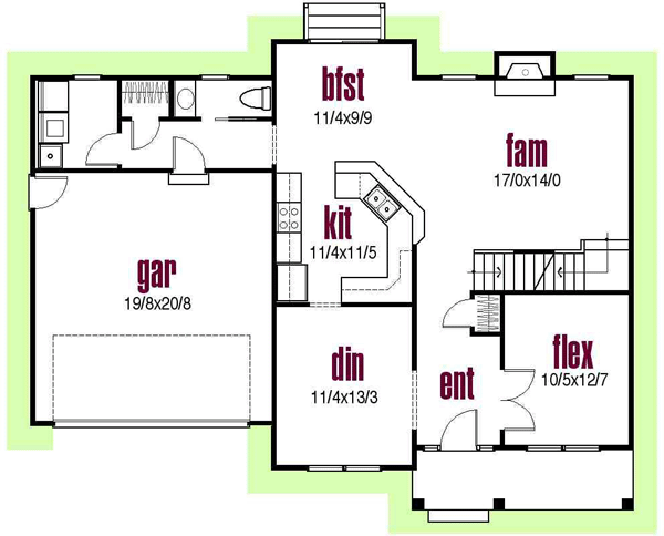 Main Floor Plan: 45-109
