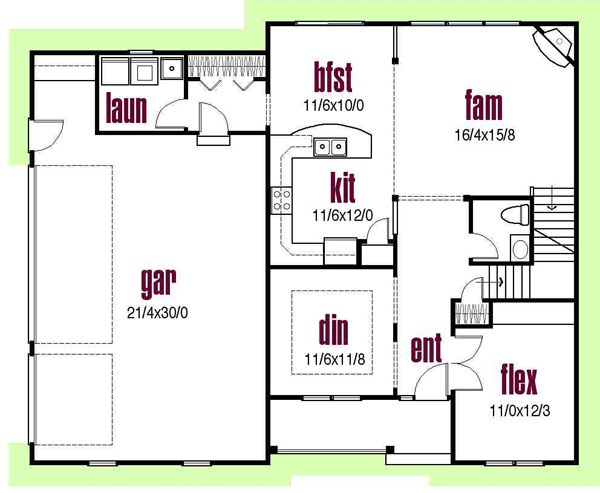 Main Floor Plan: 45-112