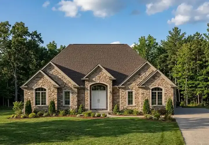 Traditional house plans 45-117 - front exterior, 2,389 sq ft, 4 bed, 2 bath house plans | Monster House Plans